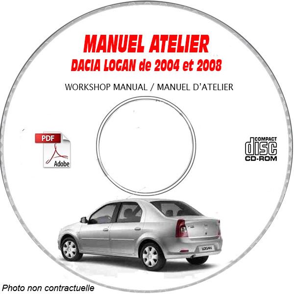 DACIA LOGAN L90 2004 à 2008 Type : X90 LS0C  Manuel d'Atelier sur CD-ROM 