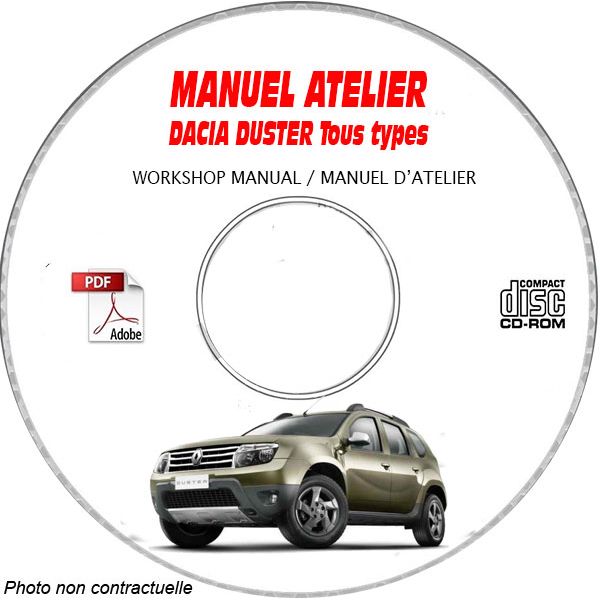 DACIA DUSTER Tous types Type : X79  Manuel d'Atelier sur CD-ROM