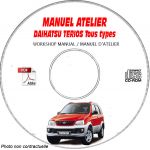DAIHATSU TERIOS  Type : J100  Manuel d'Atelier sur CD-ROM Anglais