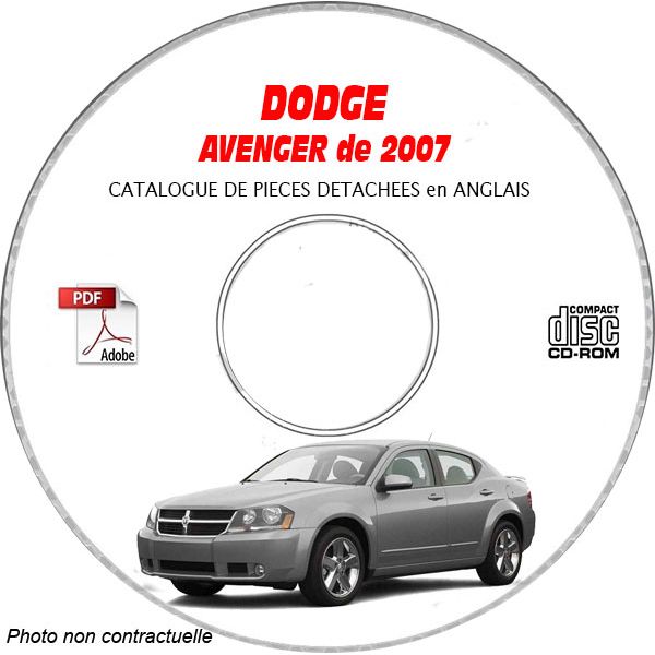 DODGE AVENGER 07 Manuel Atelier CDROM Anglais