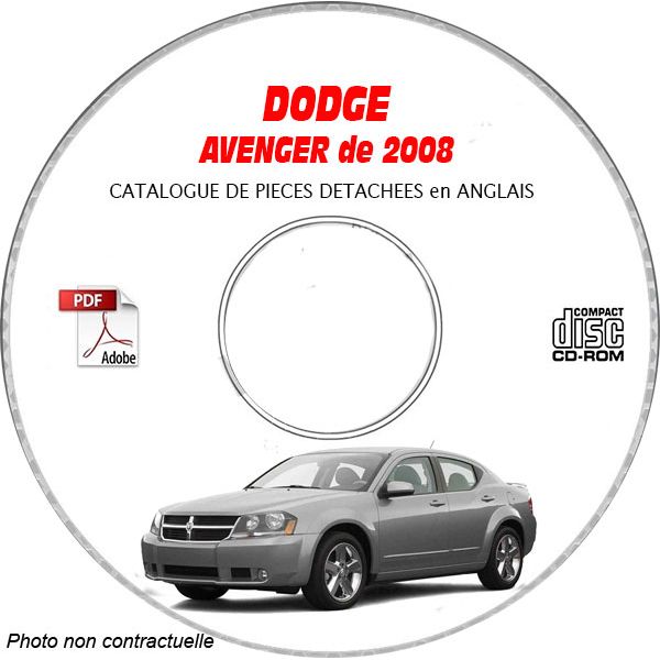 DODGE AVENGER 08 Manuel Atelier CDROM Anglais