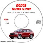DODGE CALIBER 07 Manuel Atelier CDROM Anglais