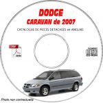 DODGE CARAVAN de 2007  Type : RS   Catalogue des Pièces Détachées sur CD-ROM anglais