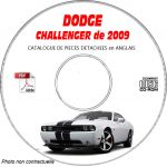 DODGE CHALLENGER de 2009  Type : LC  et SRT-8  Catalogue des Pièces Détachées sur CD-ROM Anglais
