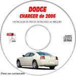 DODGE CHARGER de 2006  Type LX, D, R/T, SRT8  Catalogue des Pièces Détachées sur CD-ROM Anglais