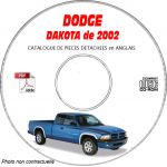 DAKOTA 2002 Catalogue Pièces CDROM DODGE Anglais