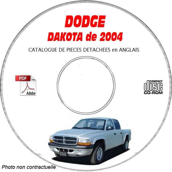 DAKOTA 2004 Catalogue Pièces CDROM DODGE Anglais