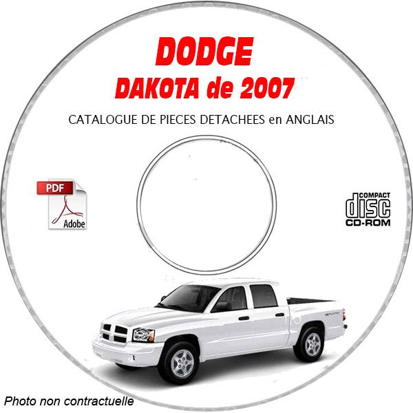 DAKOTA 2007 Catalogue Pièces CDROM DODGE Anglais