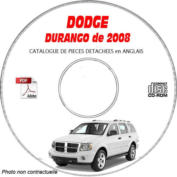 DURANGO 08 Catalogue Pièces CDROM DODGE Anglais