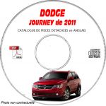 DODGE JOURNEY de 2011 TYPE JC :  SE + R/T + SXT  Catalogue des Pièces Détachées sur CD-ROM anglais