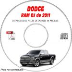 DODGE RAM de 2011 Type DJ  Catalogue des Pièces Détachées sur CD-ROM anglais