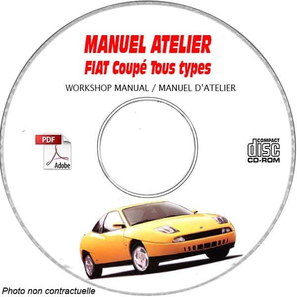 FIAT COUPE  Type : ZFA175........  Manuel d'Atelier sur CD-ROM Anglais