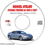HYUNDAI TIBURON de 2005 a 2007  Phase 3  Manuel d'Atelier sur CD-ROM anglais