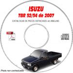 ISUZU TBR 52/54 de 2007  Type : TBR54F      Catalogue des Pièces Détachées sur CD-ROM anglais