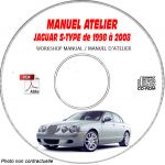 JAGUAR S-TYPE de 1998 a 2008  Manuel Atelier  sur CD-ROM Anglais