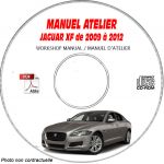 JAGUAR XF de 2009 à 2012  Type : X250  Manuel Atelier  sur CD-ROM anglais