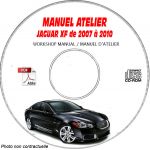 JAGUAR XF de 2007 à 2010  Type : X250  Manuel Atelier  sur CD-ROM Anglais