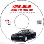 JAGUAR XJ de 2003 a 2009 TYPE X350  Manuel Atelier  sur CD-ROM Anglais