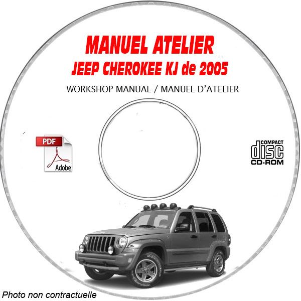 JEEP CHEROKEE KJ -LIBERTY de 2005  Manuel d'Atelier sur CD-ROM Anglais