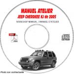 JEEP CHEROKEE KJ -LIBERTY de 2005  Manuel d'Atelier sur CD-ROM Anglais