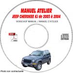 JEEP CHEROKEE - lIBERTY KJ de 2003 à 2004  Type KJ Sport, Limited  Manuel d'Atelier sur CD-ROM Anglais