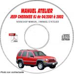 JEEP CHEROKEE LIBERTY KJ de 04/2001 à 2002  Type KJ Sport, Limited  Manuel d'Atelier sur CD-ROM Anglais