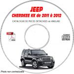 JEEP CHEROKEE KK de 2011 à 2012  RENEGADE + SPORT + LIMITED  Catalogue des Pièces Détachées sur CD-ROM Anglais