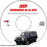 JEEP COMMANDER XK de 2010  Type :  OVERLAND + SPORT + LIMITED  Catalogue des Pièces Détachées sur CD-ROM ANGLAIS