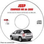JEEP COMPASS MK de 2008  Type :  RALLYE + LIMITED    Catalogue des Pièces Détachées sur CD-ROM Anglais