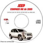 JEEP COMPASS MK de 2009  Type :  MK49 LIMITED    Catalogue des Pièces Détachées sur CD-ROM Anglais