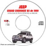 JEEP GRAND CHEROKEE WJ de 1999  TYPE :  LAREDO+ LIMITED  Catalogue des Pièces Détachées sur CD-ROM anglais