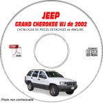 JEEP GRAND CHEROKEE WJ de 2002  TYPE :  LAREDO+ OVERLAND + LIMITED  Catalogue des Pièces Détachées sur CD-ROM anglais