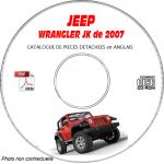 JEEP WRANGLER JK de 2007 Type JK72  JK74  PREMIUM + RUBICON  Catalogue des Pièces Détachées sur CD-ROM Anglais