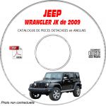 JEEP WRANGLER JK de 2009  Type : JK72 JK74  X + SAHARA + RUBICON  Catalogue des Pièces Détachées sur CD-ROM anglais