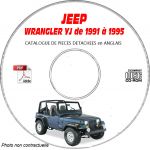 JEEP WRANGLER YJ de 1991 à 1995  Catalogue des Pièces Détachées sur CD-ROM anglais