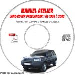 LAND-ROVER FREELANDER Phase 1 de 1998 à 2002  Manuel d'Atelier sur CD-ROM anglais