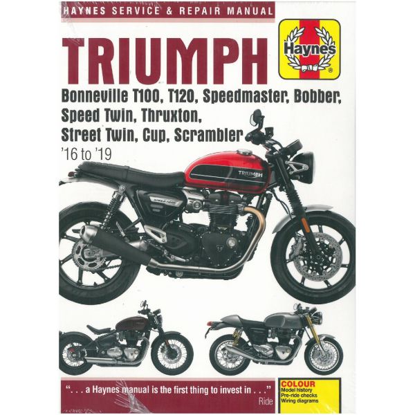 Bonneville 16-19 Revue technique Haynes TRIUMPH Anglais