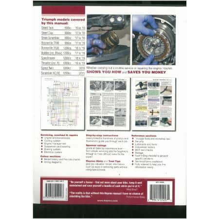 Bonneville 16-19 Revue technique Haynes TRIUMPH Anglais