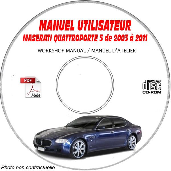 QUATTROPORTE 03-11 - Manuel Utilisateur CDROM MASERATI FR