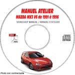 MAZDA MX3 V6 de 1991 à 1996  Type : JM1EC433 + JM1EC434  Manuel d'Atelier sur CD-ROM Anglais