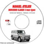 MERCEDES-BENZ CLASSE G  Type W460  Manuel d'Atelier sur CD-ROM FR