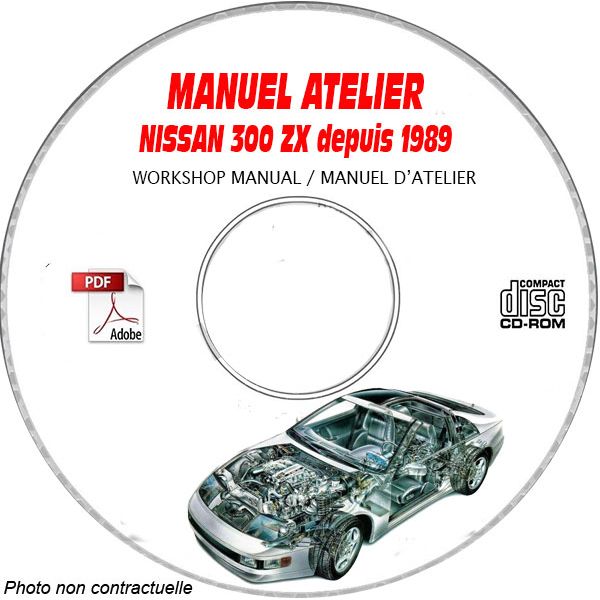NISSAN 350ZX depuis 1989  TYPE: Z32    KRG + KRLG  Manuel d'Atelier sur CD-ROM Anglais