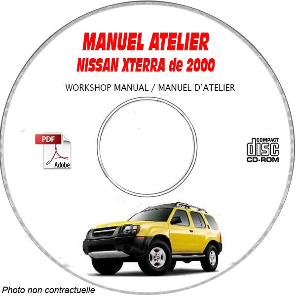 NISSAN XTERRA de 2000  TYPE:  WD22  Manuel d'Atelier sur CD-ROM anglais