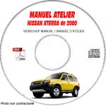 NISSAN XTERRA de 2000  TYPE:  WD22  Manuel d'Atelier sur CD-ROM anglais