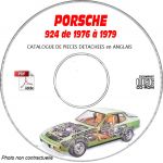 PORSCHE 924 et Turbo de 1976 à 1979  Type 931  Catalogue des Pièces Détachées sur CD-ROM anglais