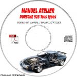 PORSCHE 928 Tous types  928  S   GT  GTS  S4  Manuel d'Atelier sur CD-ROM Anglais