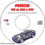 PORSCHE 968-968S de 1992 a  1995  Catalogue des Pièces Détachées sur CD-ROM Anglais