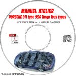 PORSCHE 911 Type 996 Tous types  Type : 996    TARGA + 4 + 4S  Manuel d'Atelier sur CD-ROM anglais