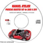 PORSCHE BOXSTER et S de 2009 à 2011  Type : 987 Phase 2  Manuel Atelier  sur CD-ROM anglais