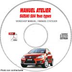 SUZUKI SX4  Type : RW415 + RW416  Manuel Atelier sur CD-ROM FR